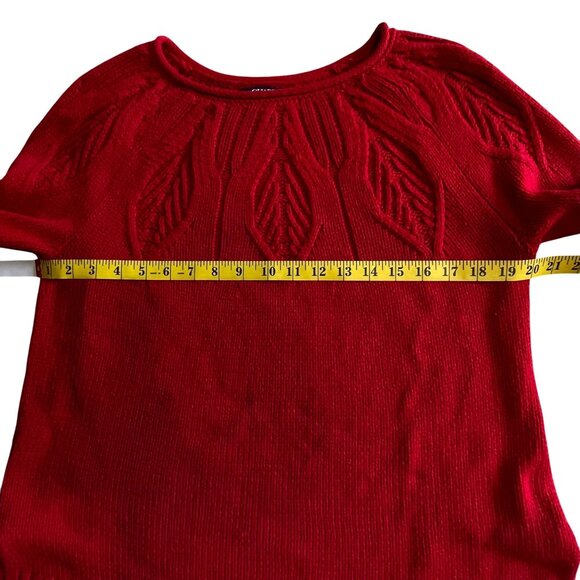 Chaps Women's Red Crewneck Pullover Sweater Size S - Picture 7 of 15